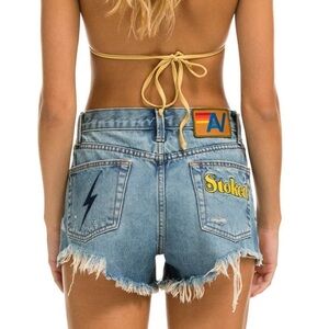 aviator nation jean shorts size 26